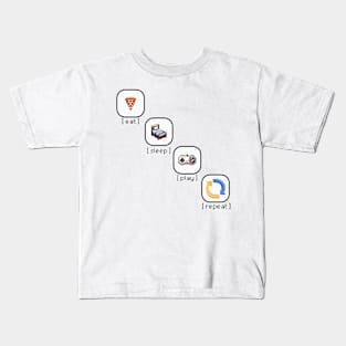 Gamer's Life Pixel Art Kids T-Shirt